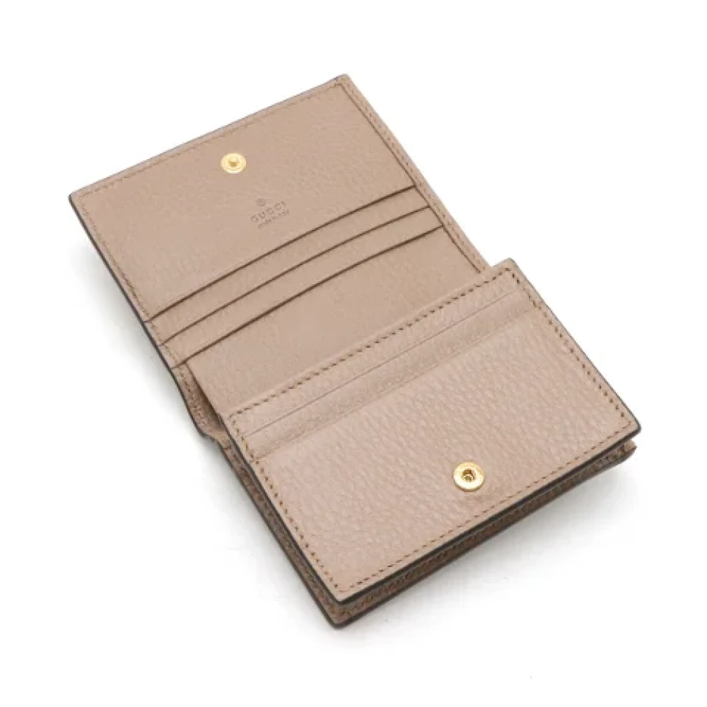 Gucci Vintage Pre-owned Canvas wallets Beige Dames
