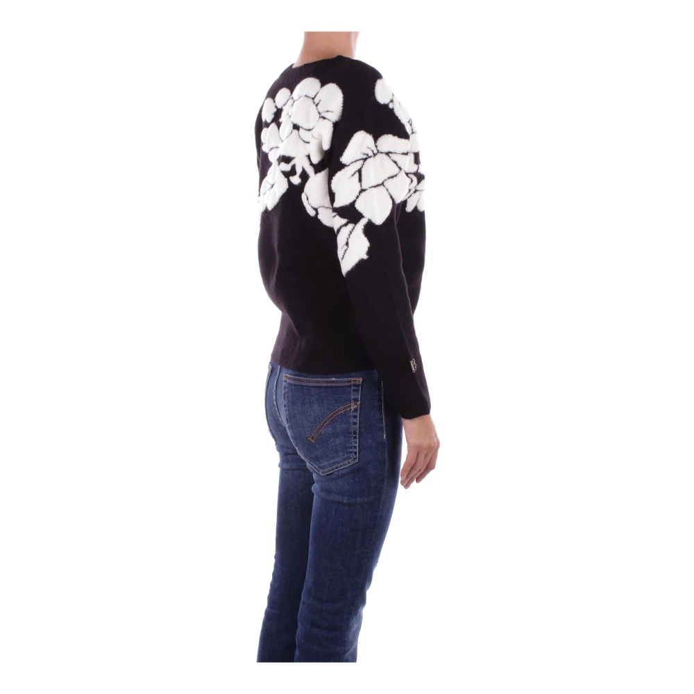 Blugirl Zwarte trui met decoraties Black Dames
