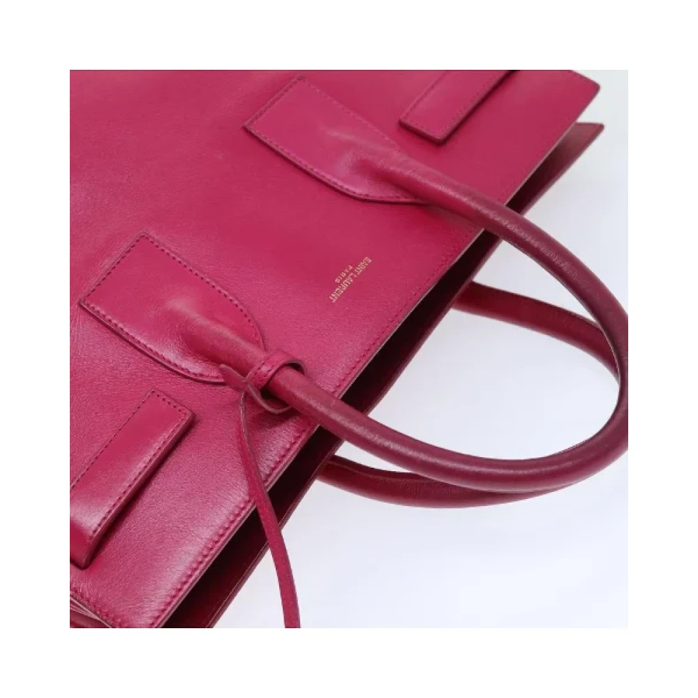 Saint Laurent Vintage Pre-owned Leather handbags Pink Dames