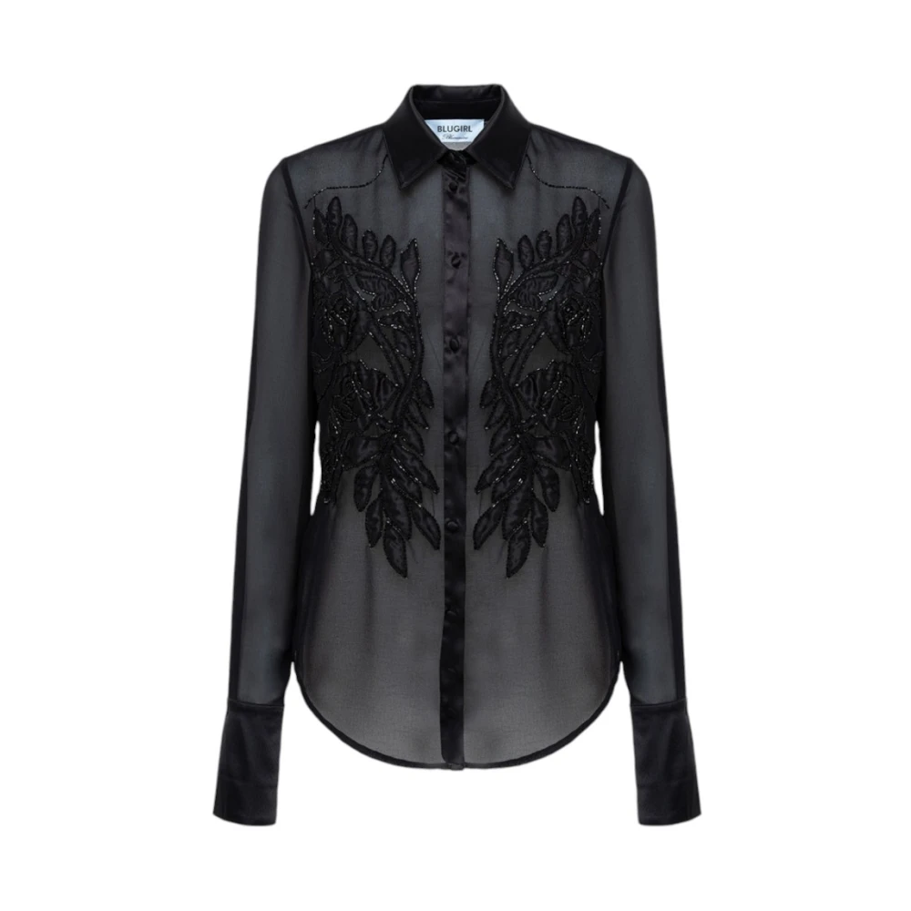 Blugirl Stijlvolle Shirt voor Vrouwen Black Dames