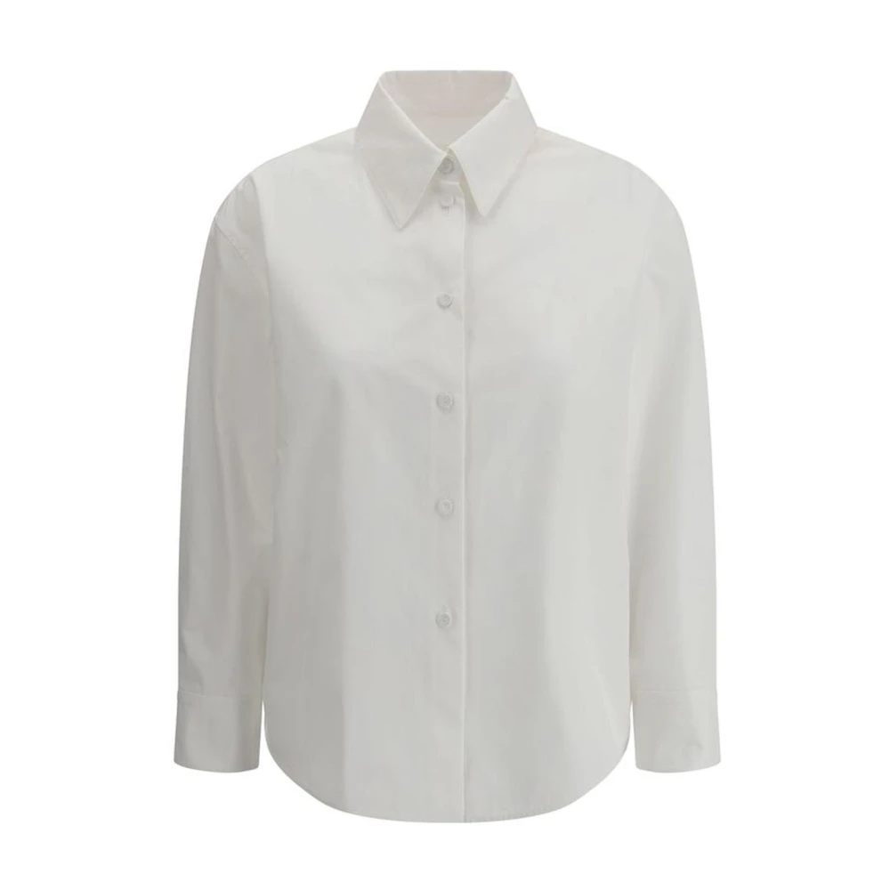 Jil Sander Klassieke Katoenen Overhemd met Verstelbare Manchetten White Dames
