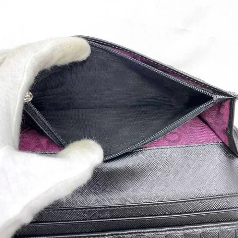 Salvatore Ferragamo Pre-owned Leather wallets Black Dames