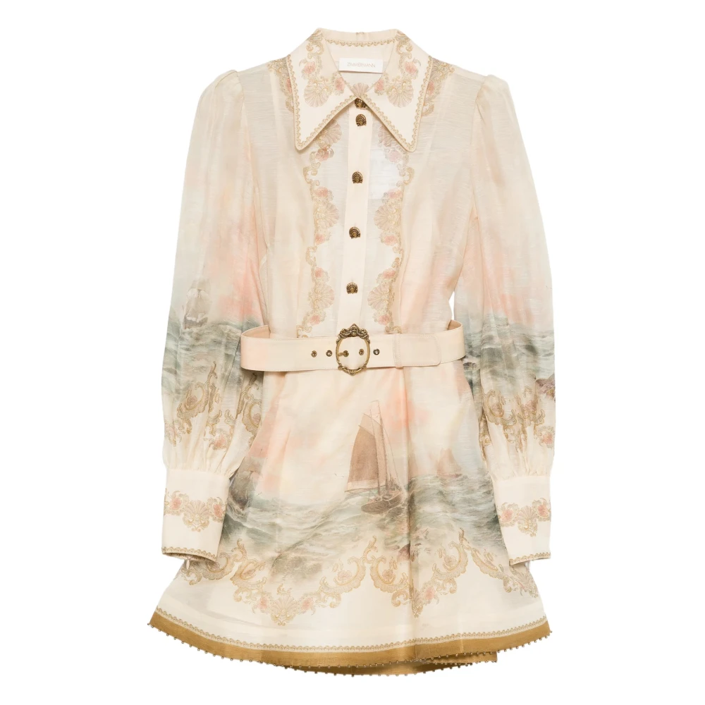 Zimmermann Multicolor Shirt Dress - Female - Shirt Dresses - S - Dresses