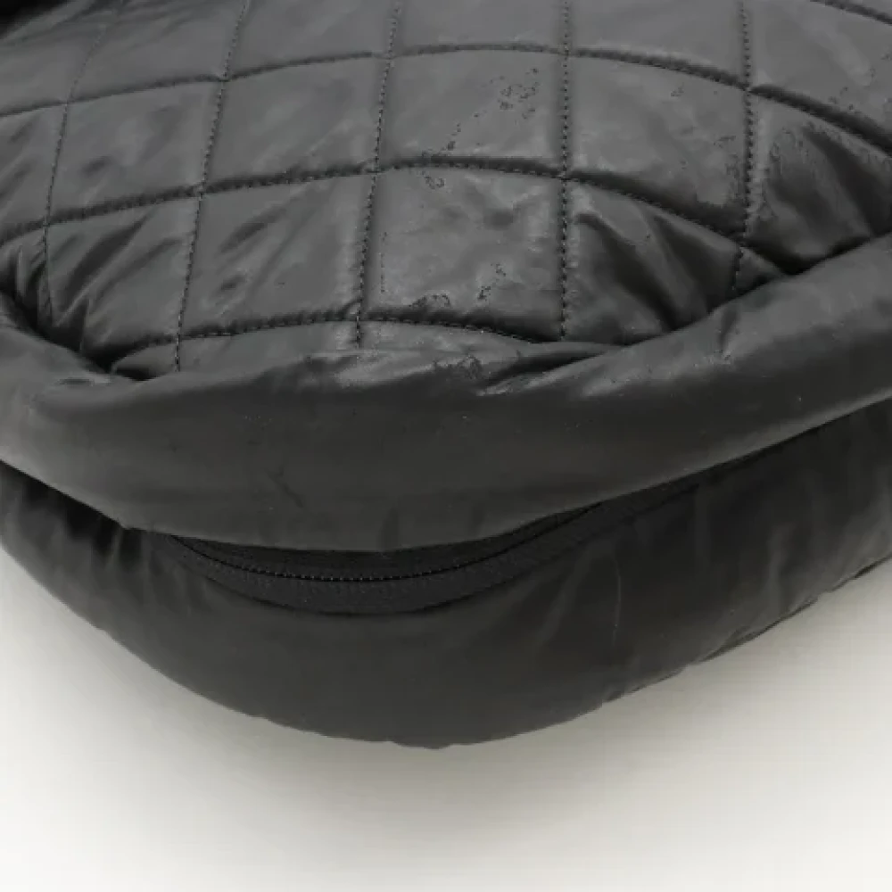 Chanel Vintage Pre-owned Canvas crossbody-bags Black Dames