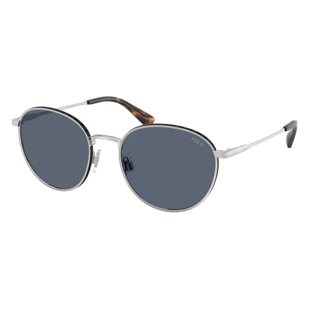 Polo Ralph Lauren Silver/Blue Ph3163 908887 Man Sunglasses Metal Pantos Normal - Image 6