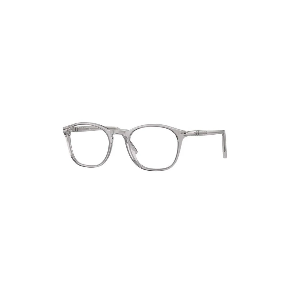 Persol Men's Grey Po3007v 309 Man Optical Frames Acetate Transparent Squared Normal - Image 5