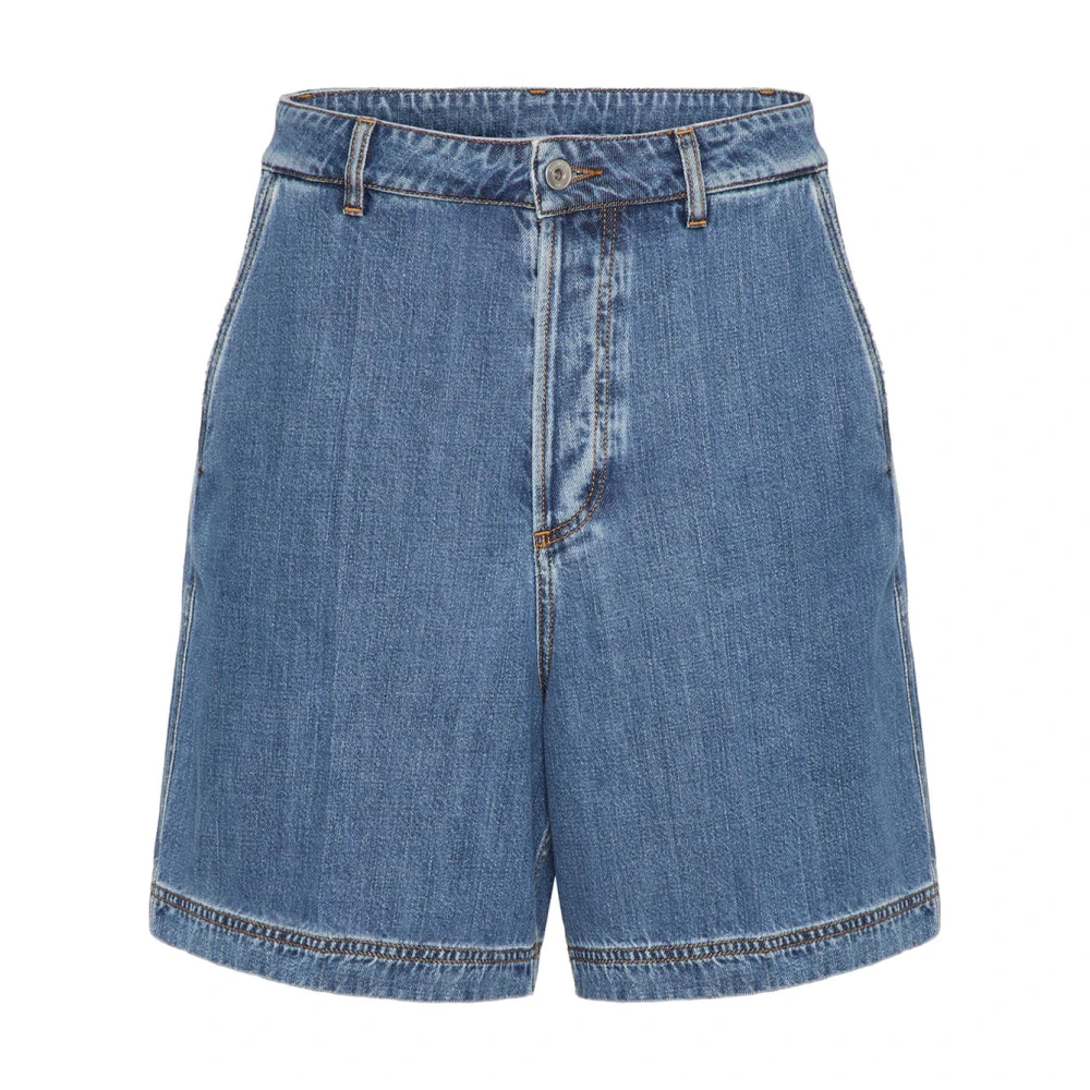 Valentino Garavani Denim Zomer Shorts 5V3Dd03Faa3558 Blue Heren