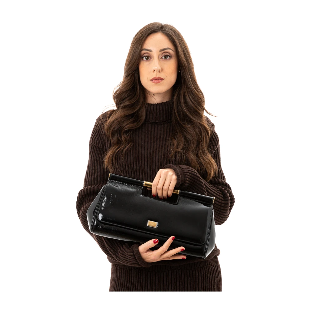 Dolce & Gabbana Sicily Clutch Handtas Black Dames