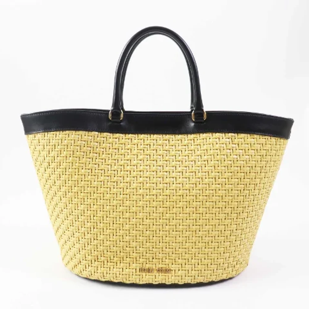 Miu Pre-owned Fabric handbags Black Dames