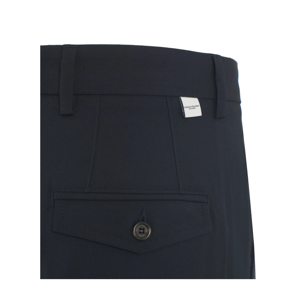 Paolo Pecora Blauwe Broek Aw24 Blue Heren