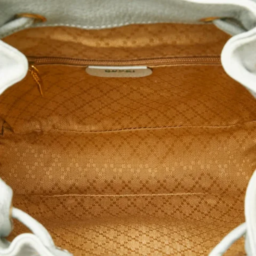 Gucci Vintage Pre-owned Leather gucci-bags Blue Dames