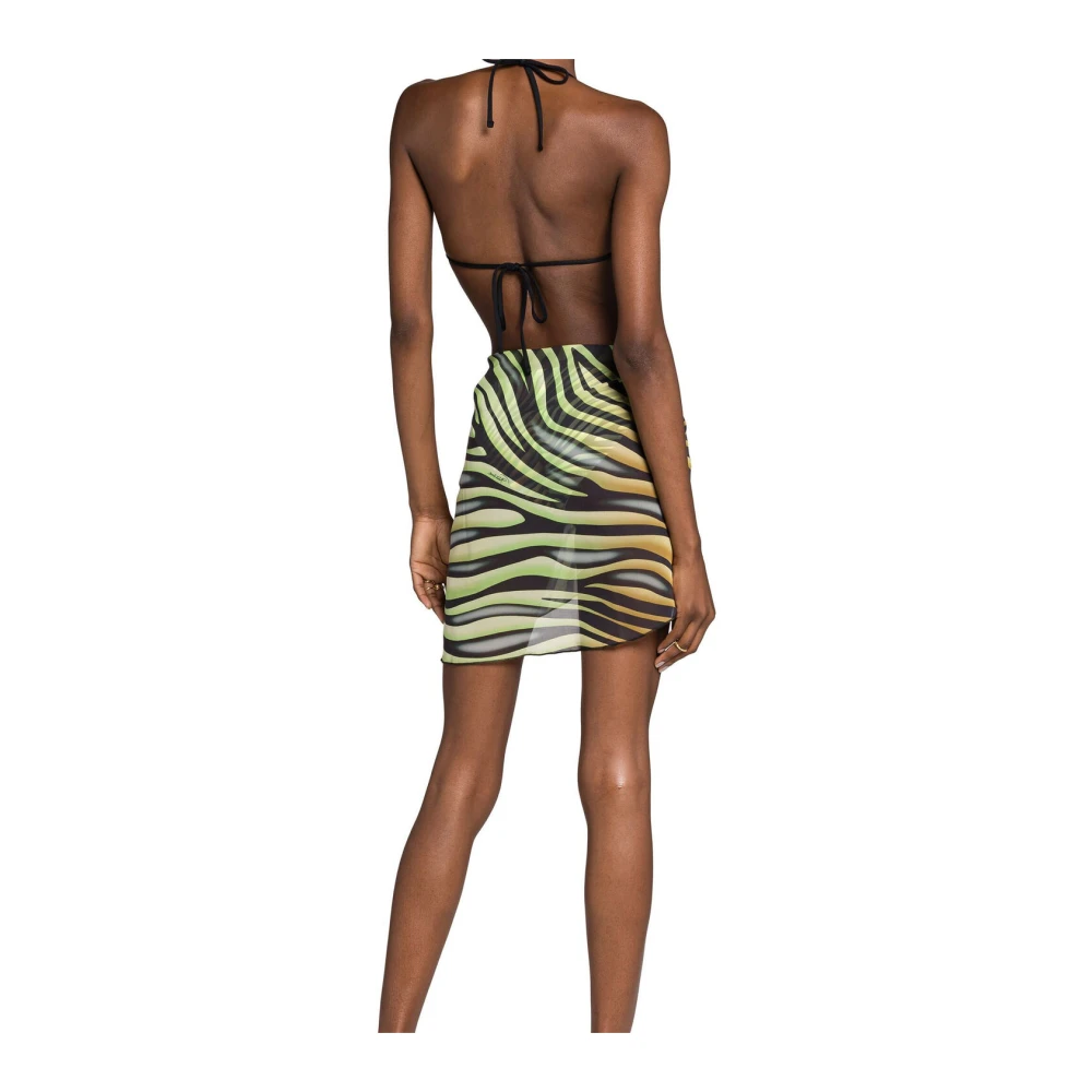 Roberto Cavalli Zebra Print Sarong Zelfbindend Multicolor Dames