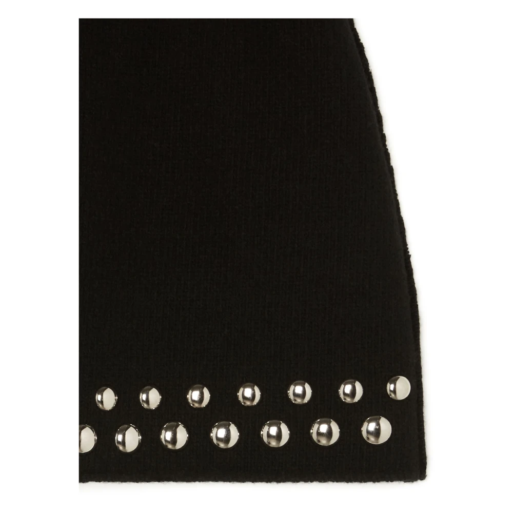 Alanui Zwarte Love and Studs Mini Rok Black Dames