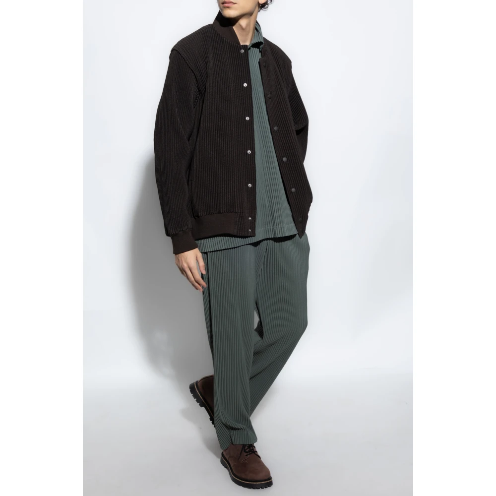 Issey Miyake Geplooide broek Green Heren