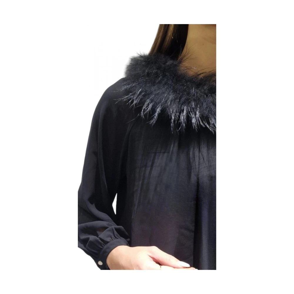 Fracomina Polyester Shirt Black Dames