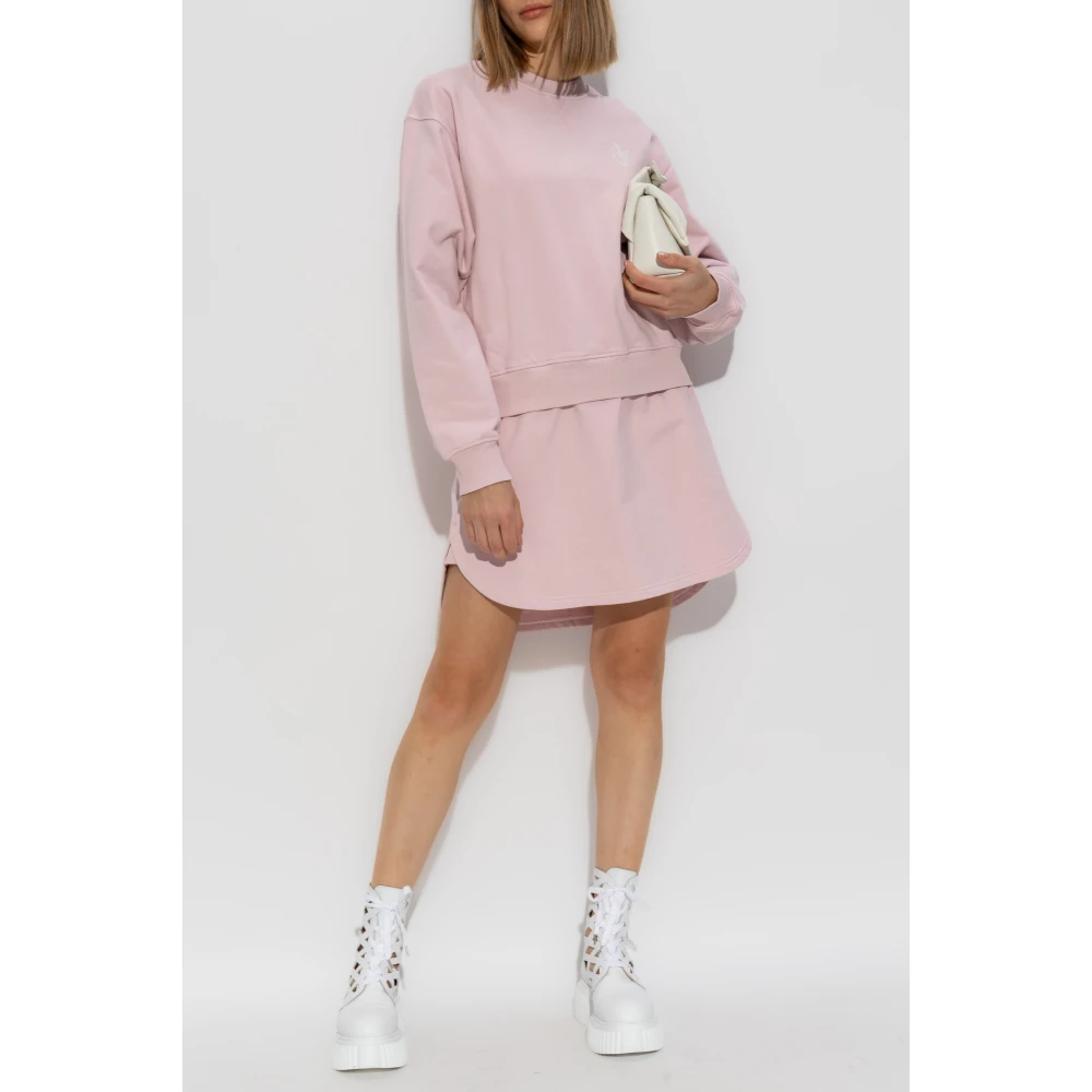 JW Anderson Jurk met logo Pink Dames