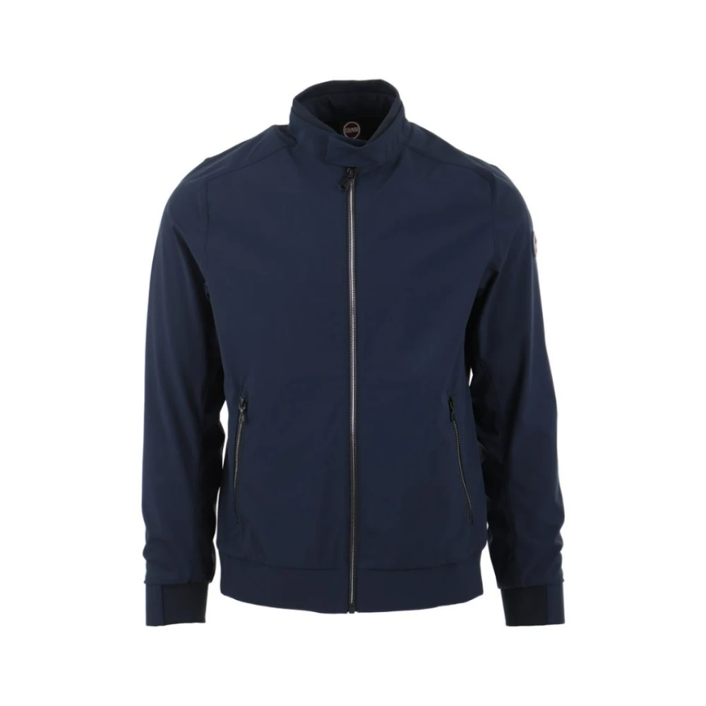 Colmar Blauwe Logo Patch Stoffen Jas Blue Heren
