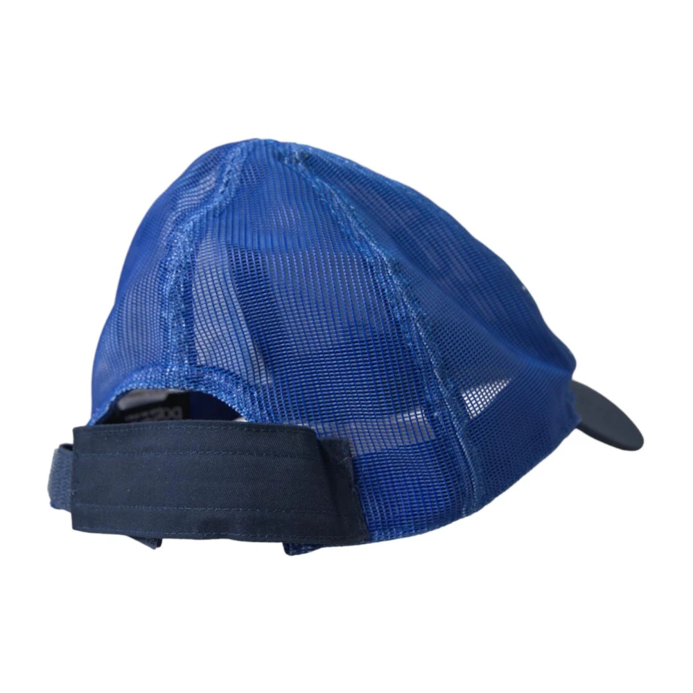 Dolce & Gabbana Mesh Baseball Hat Blauw Wit Zwart Blue Dames