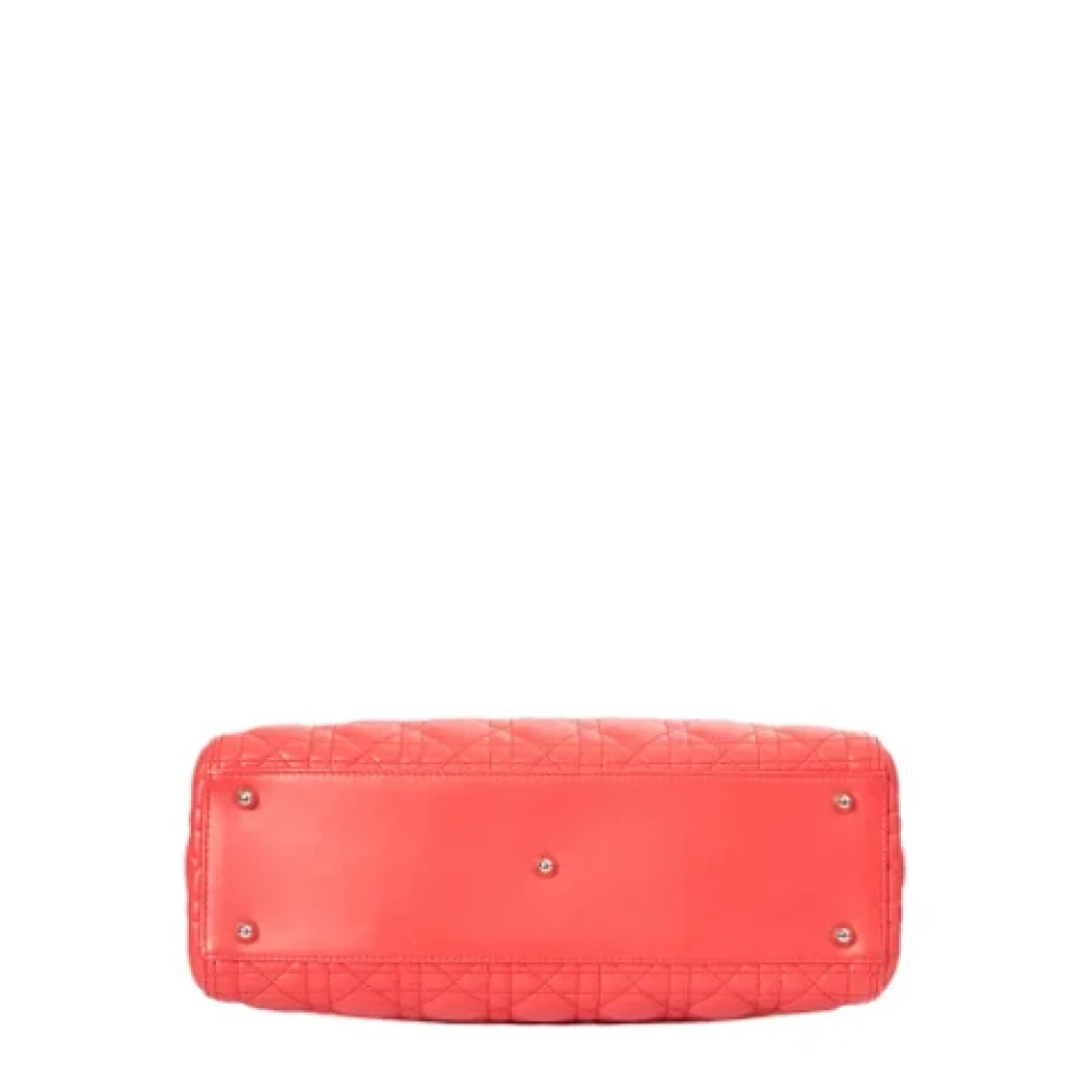 Dior Vintage Pre-owned Leather dior-bags Pink Dames