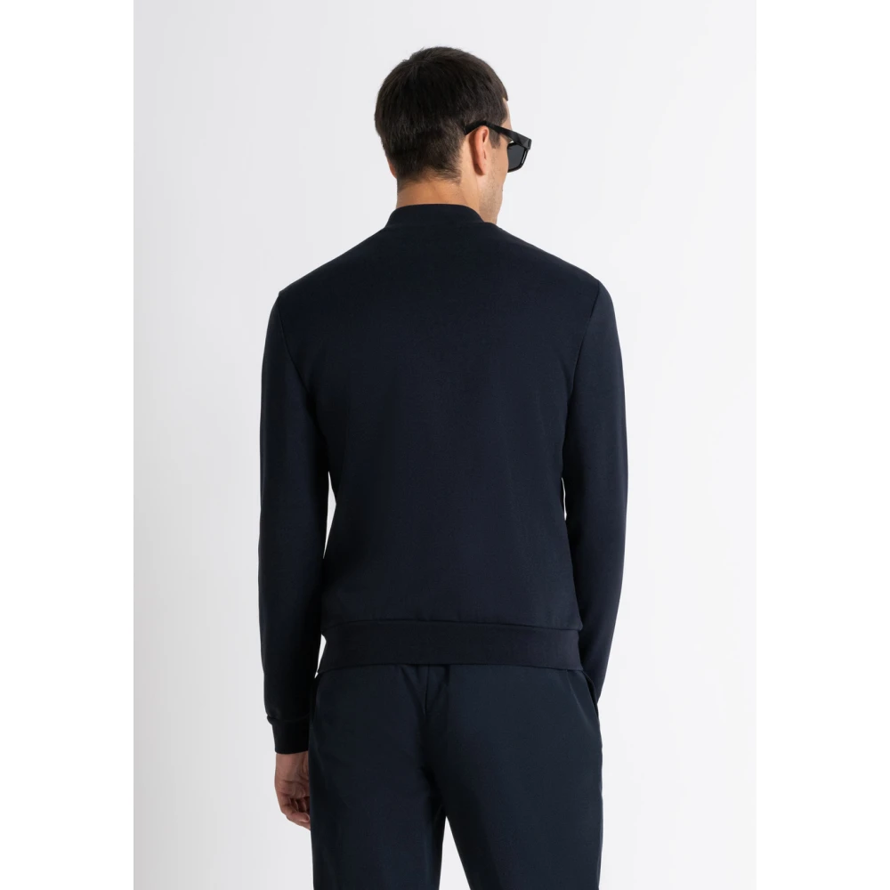 Antony Morato Blauw Katoenmix Sweatshirt Slim Fit Blue Heren