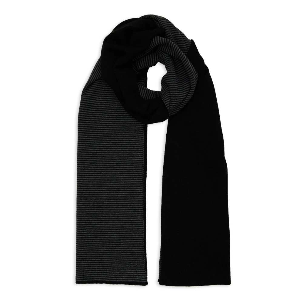 Gallo Zwarte herensjaal met Windsor strepen Multicolor Heren