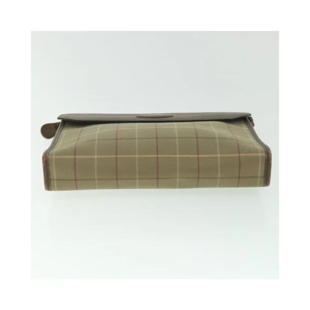 Burberry Vintage Pre-owned Nylon clutches Brown Dames