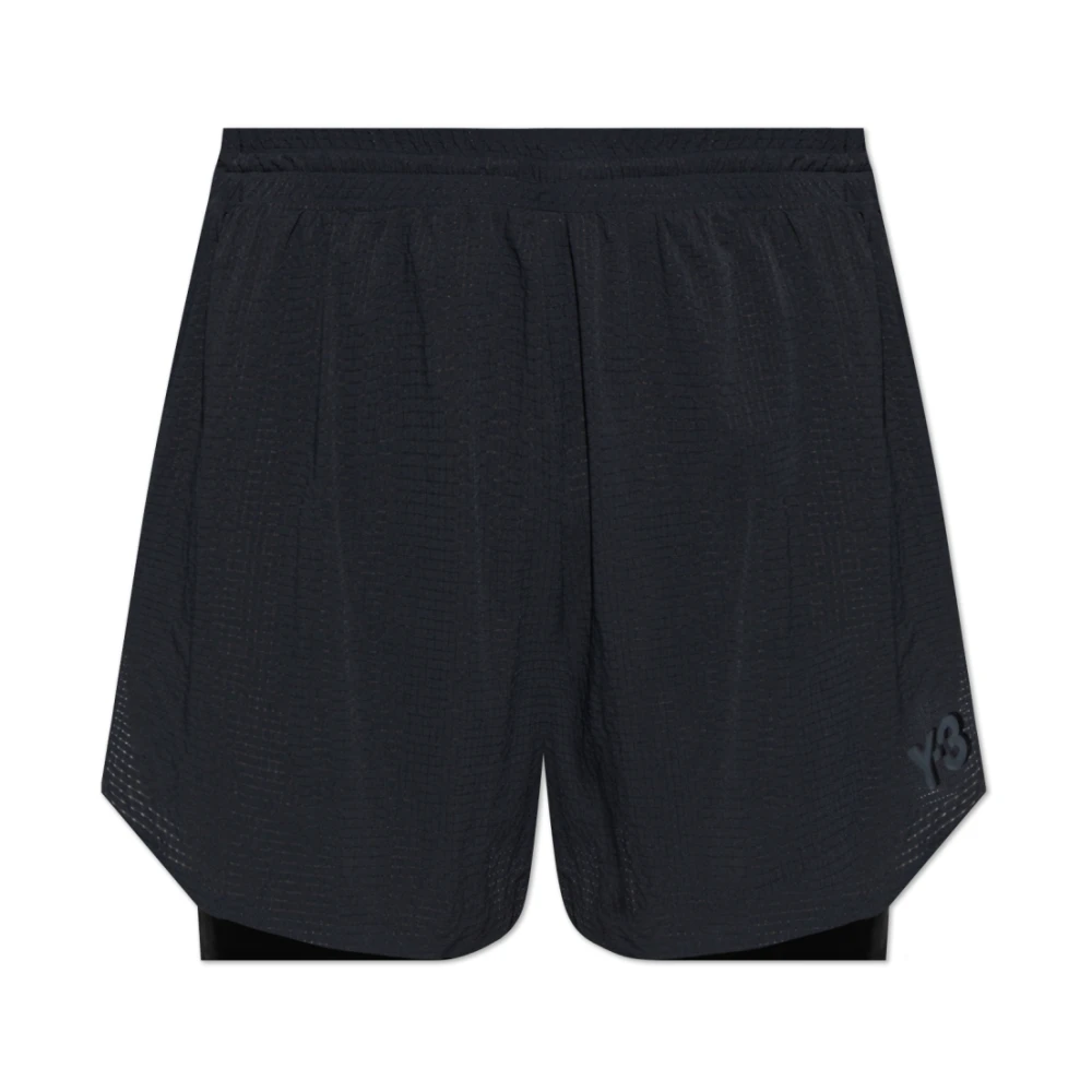 Y-3 Logo Shorts Black Heren