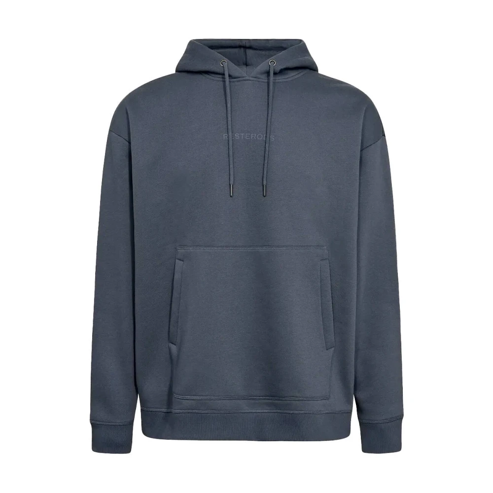 Resteröds Oversize Hoodie Sweatshirt Blue Heren
