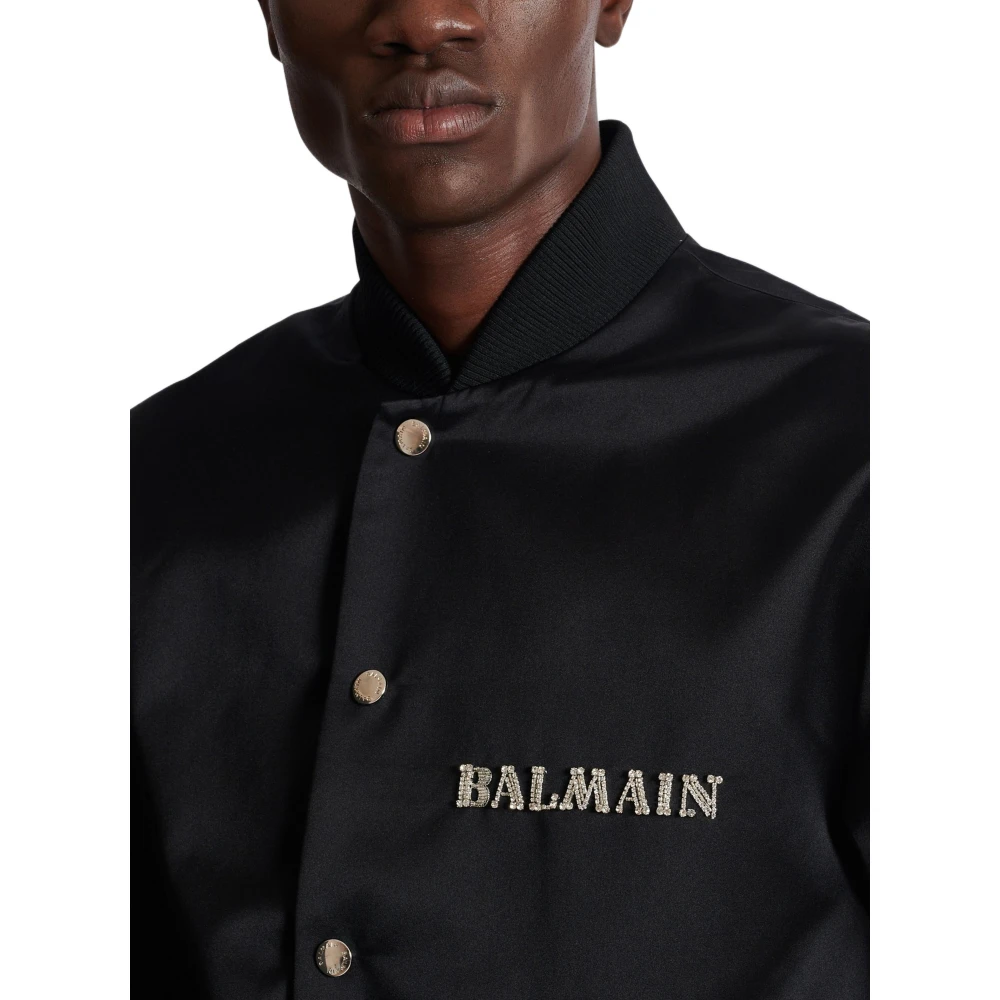 Balmain Bomber Jackets Black Heren