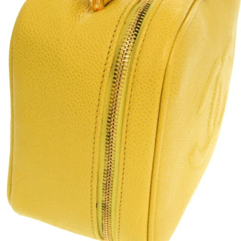 Chanel Vintage Pre-owned Fabric chanel-bags Yellow Dames