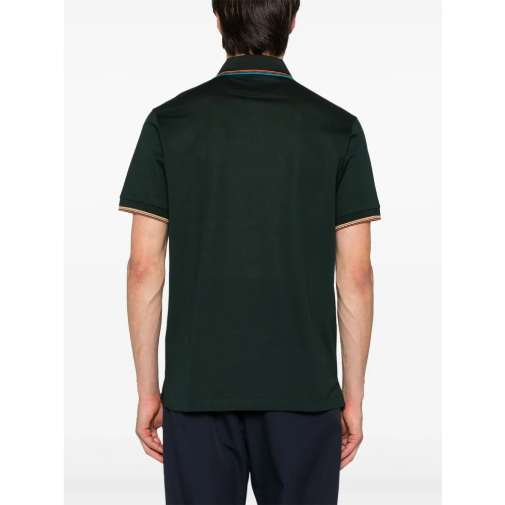 Paul Smith Groene Gestreepte Polo Shirt Green Heren