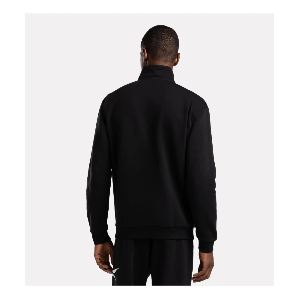 Reebok Kwart Zip Linkerborst Jas Black Heren