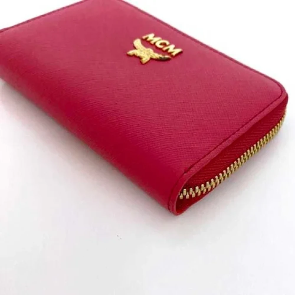 MCM Pre-owned Leather key-holders Pink Dames