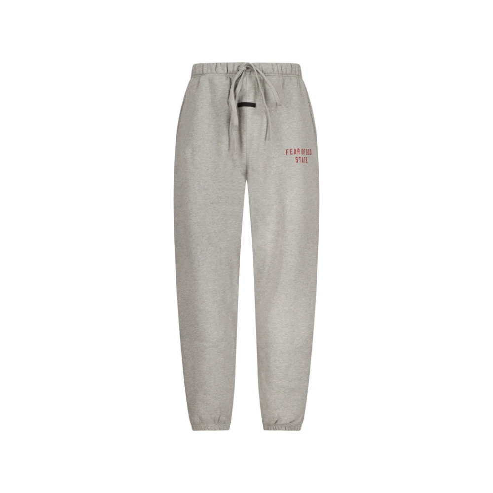 Fear Of God Gray Sweatpants, Male, S, Fleece Essential Sweatpant