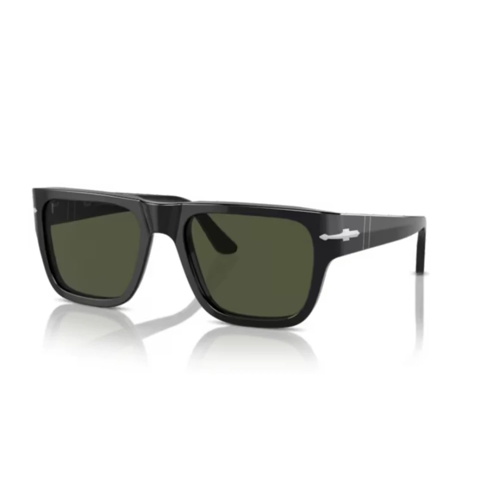 Persol Unisex Black/Green Po3348s 95/31 Sunglasses Acetate Squared Normal - Image 3