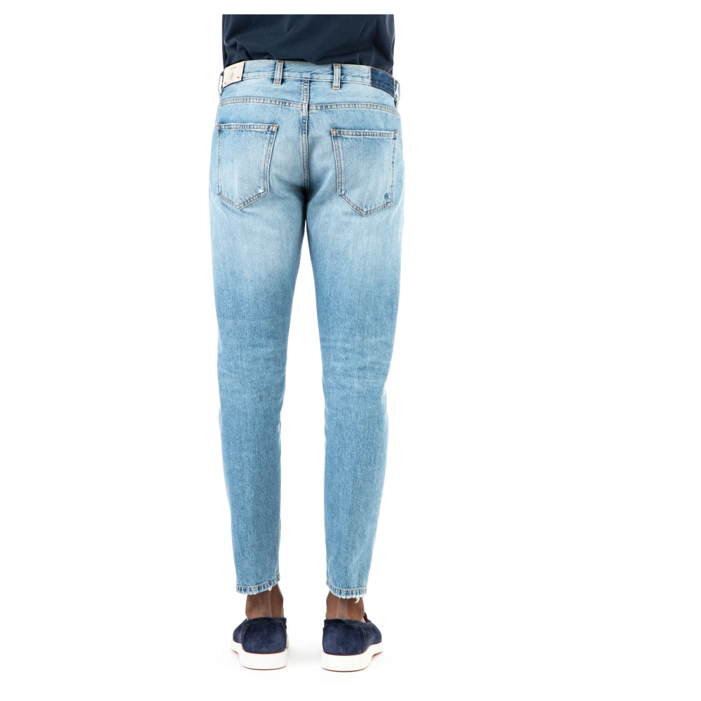 Eleventy Italiaanse Denim Jeans Blue Heren