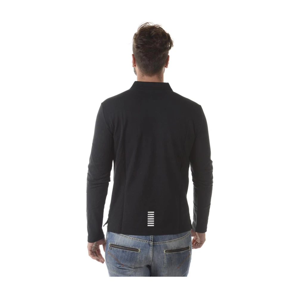 Emporio Armani EA7 Klassieke Polo Shirt voor Mannen Black Heren