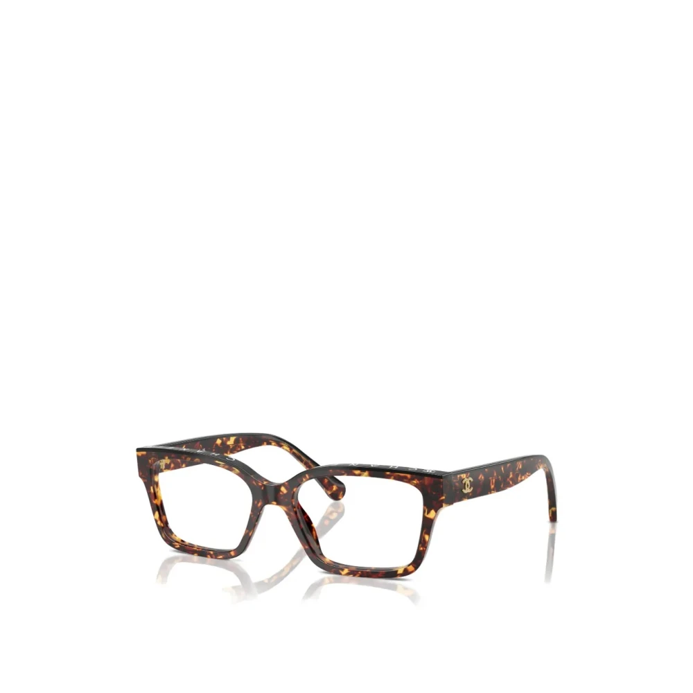 Chanel Women's Brown Rectangle Eyeglasses - Glasses - 54 Mm - Accessories