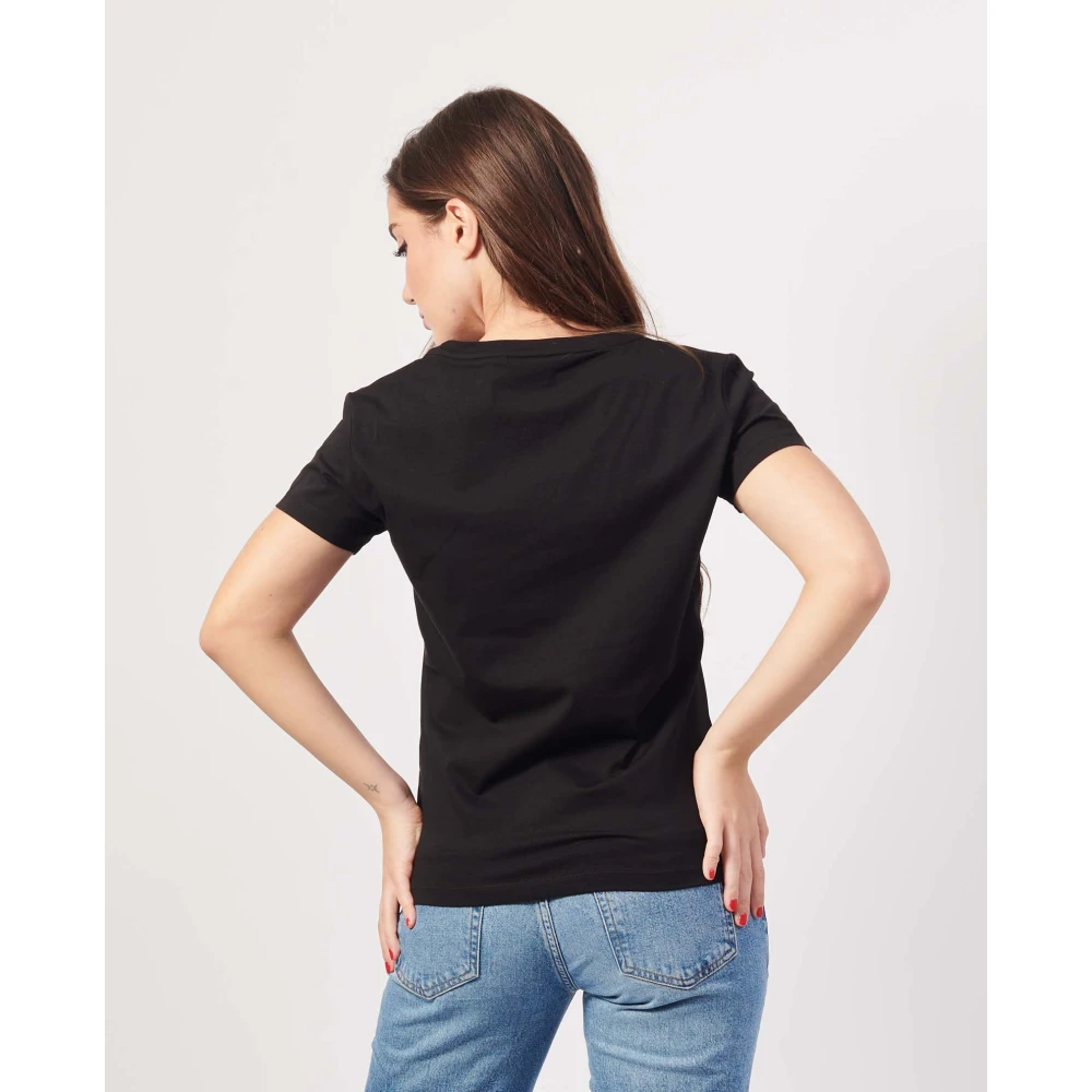 Emporio Armani Zwarte T-shirts en Polos Black Dames