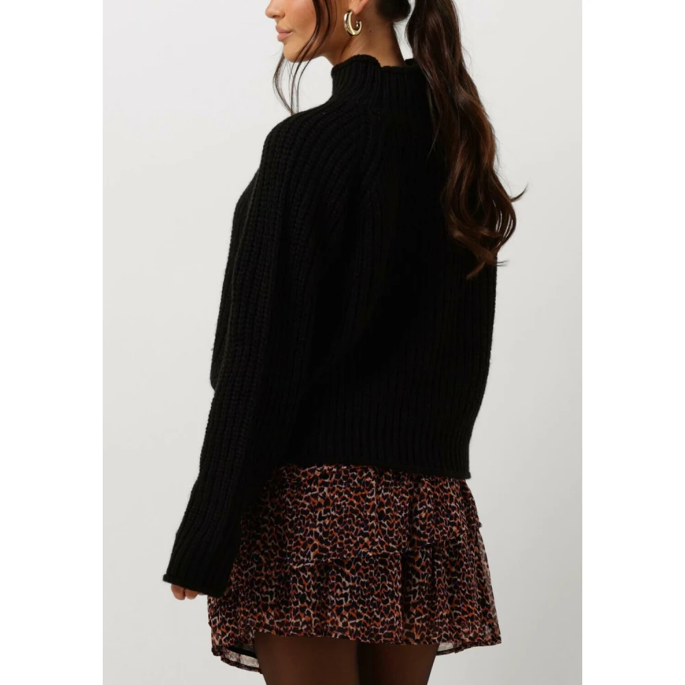 Notre-v Dames Truien & vesten Heavy Knit Top Black Dames