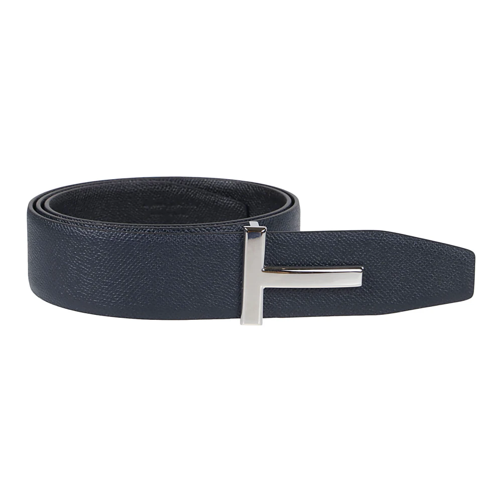 Tom Ford Omkeerbare Gesp Riem Blue Heren