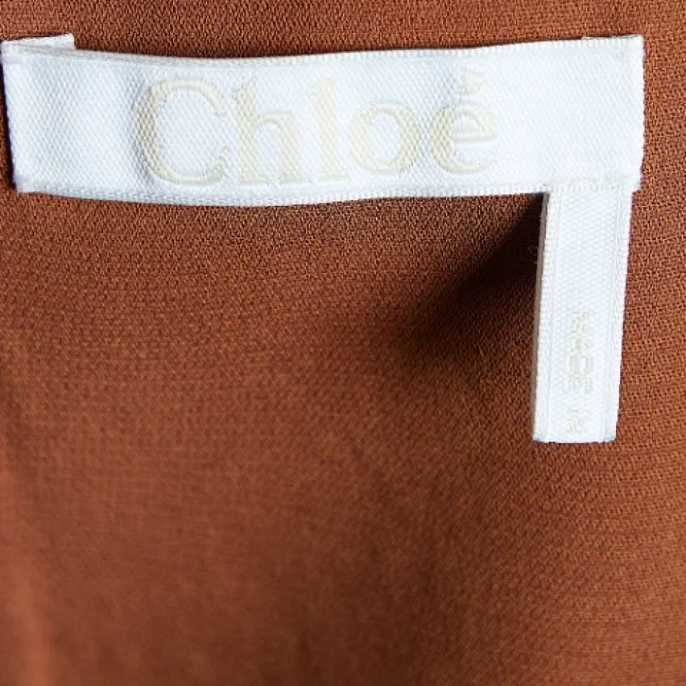 Chloé Pre-owned Fabric dresses Brown Dames