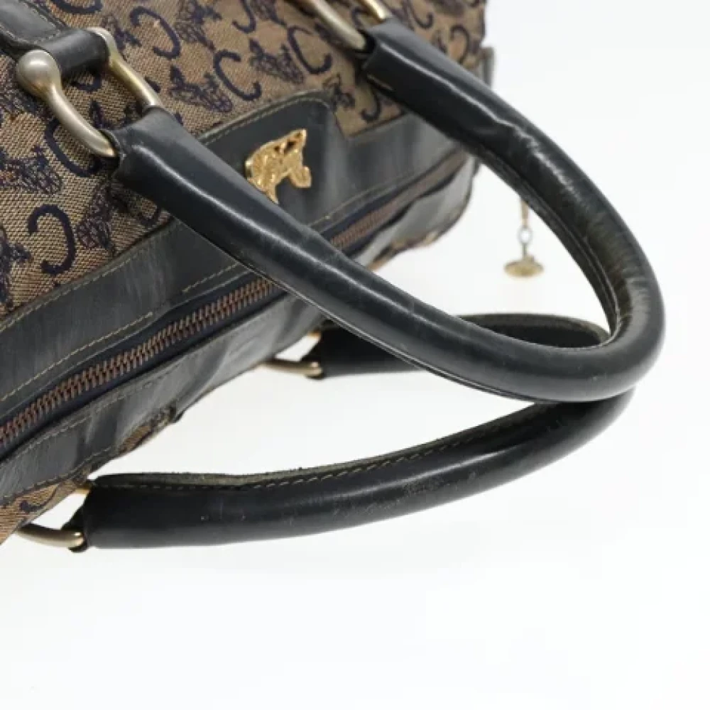 Celine Vintage Pre-owned Canvas handbags Blue Dames