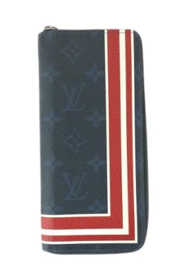 Pre-owned Monogram Cobalt Long Zip Wallet