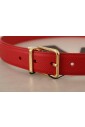 dolce-and-gabbana-red-solid-leather-gold-metal-buckle-belt