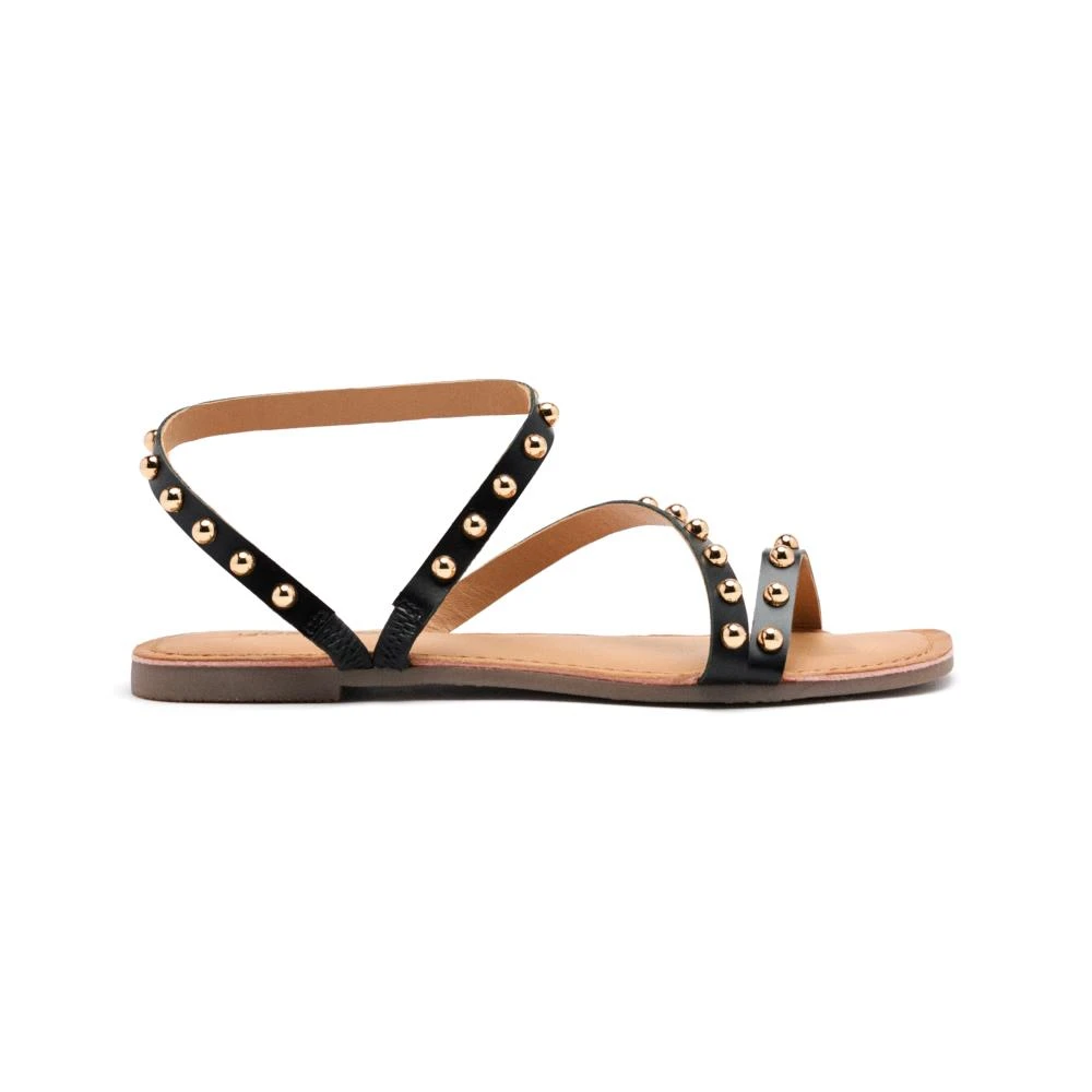 Gioseppo Women's Black Flat Sandals, 4 Uk, Necedah Sandal