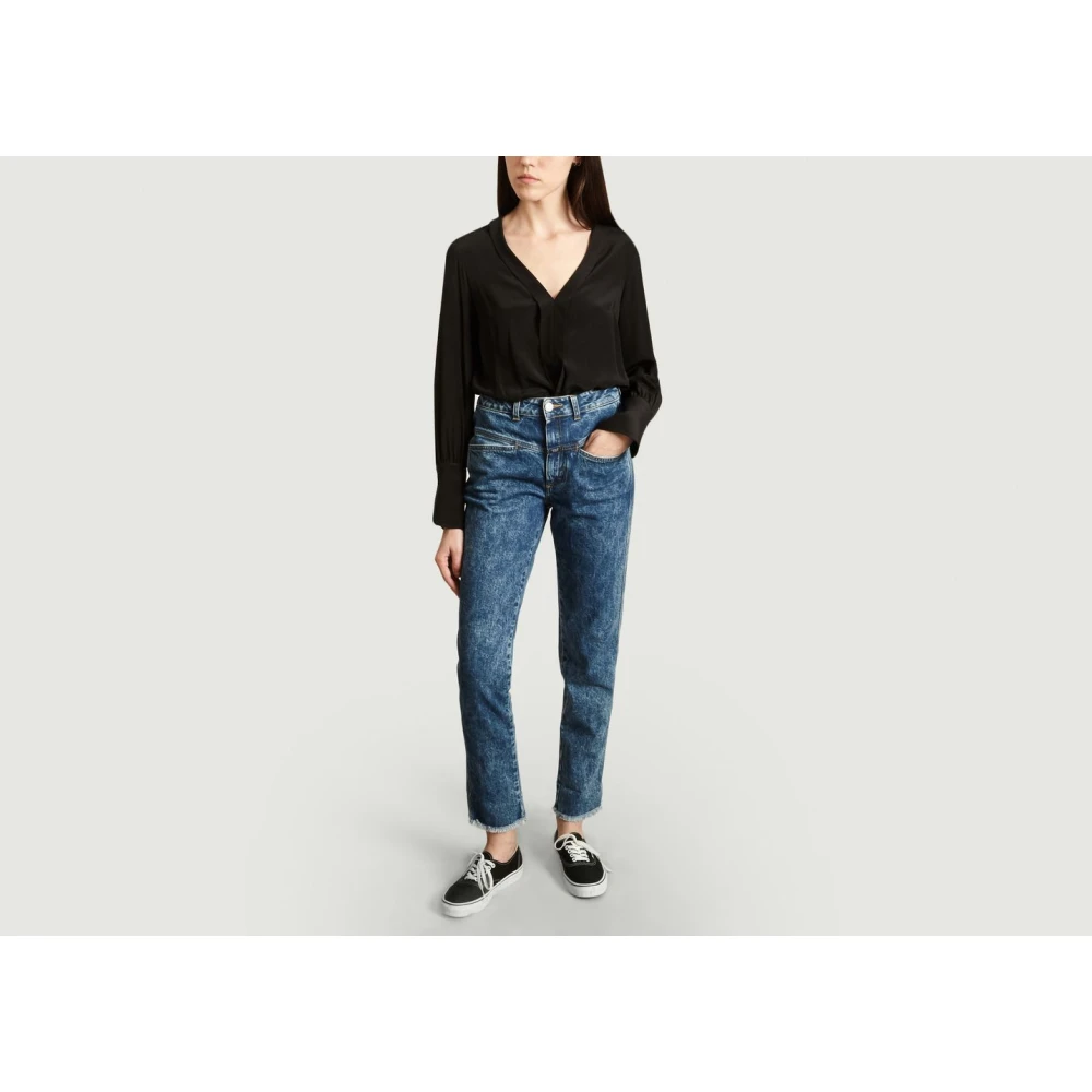 closed Vintage Acid Wash Pedal Pusher Jeans Blue Dames