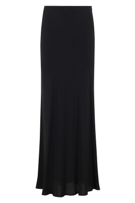 black-crepe-de-chine-flared-skirt