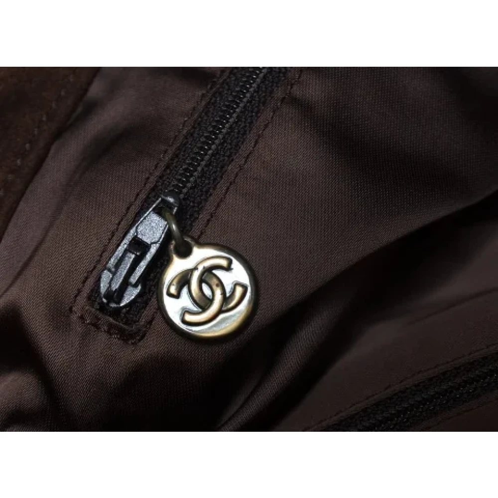 Chanel Vintage Pre-owned Suede chanel-bags Brown Dames