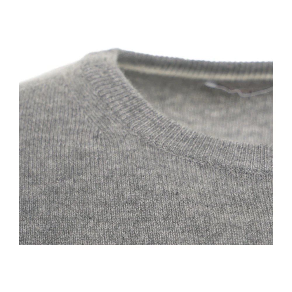 Kangra Grijze Gebreide Trui Aw24 Handwas Gray Heren